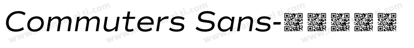 Commuters Sans字体转换